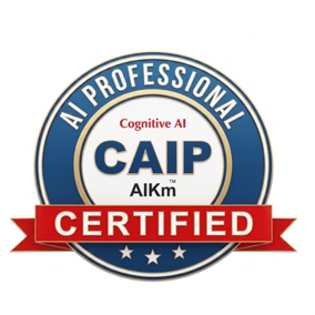 Certified Cognitive AI Professional (CAIP™) certification badge